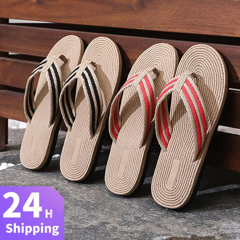 Summer Men Flip Flops Flat San - Outdoor Lighting Effects ulasan dan harga