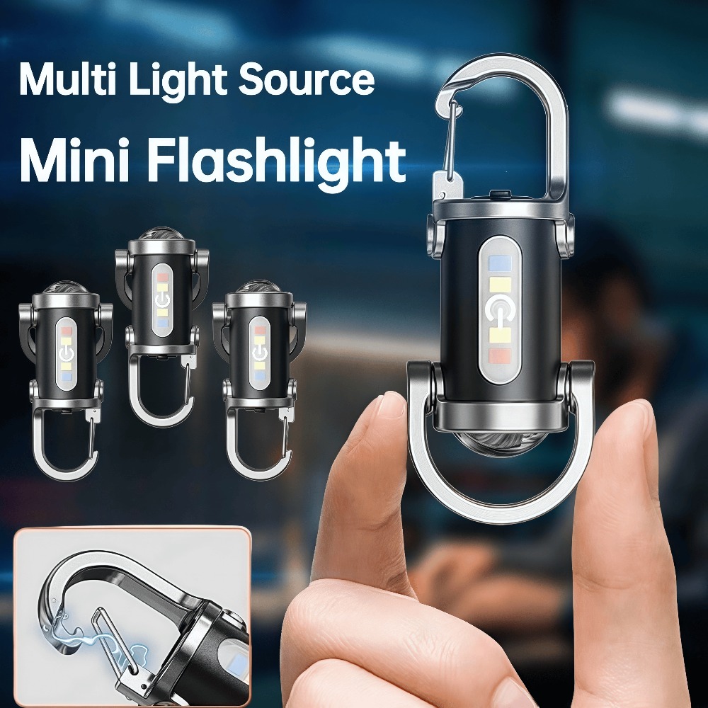 Outdoor Lighting Waterproof - Portable Keychain Light Mini Keyring Flashlight