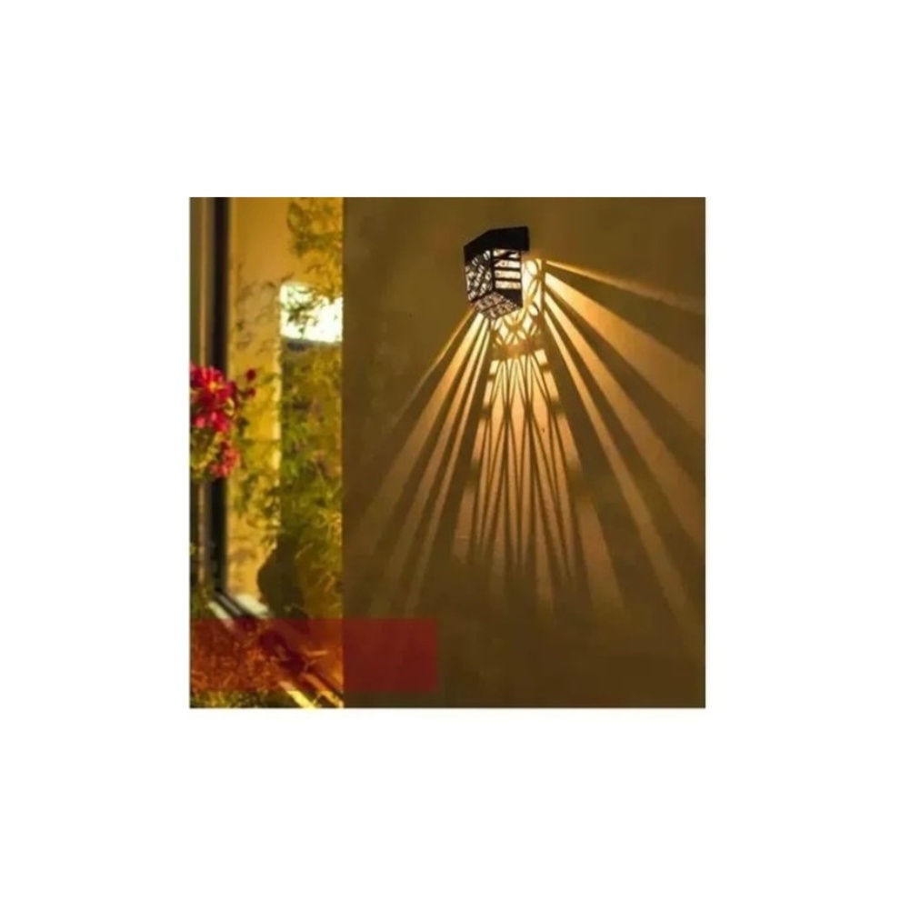 Outdoor Lighting Black - Solar Powered LED Garden Fence Light