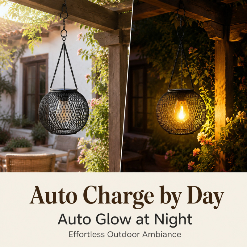 Solar Powered LED Hanging Floo - Outdoor Lighting And Landscape ulasan dan harga