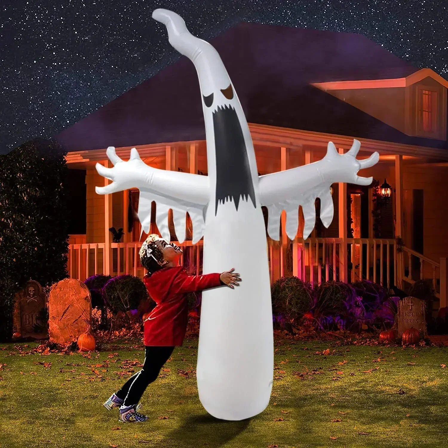 Halloween Inflatable Scary Gho - Outdoor Lighting Effects ulasan dan harga