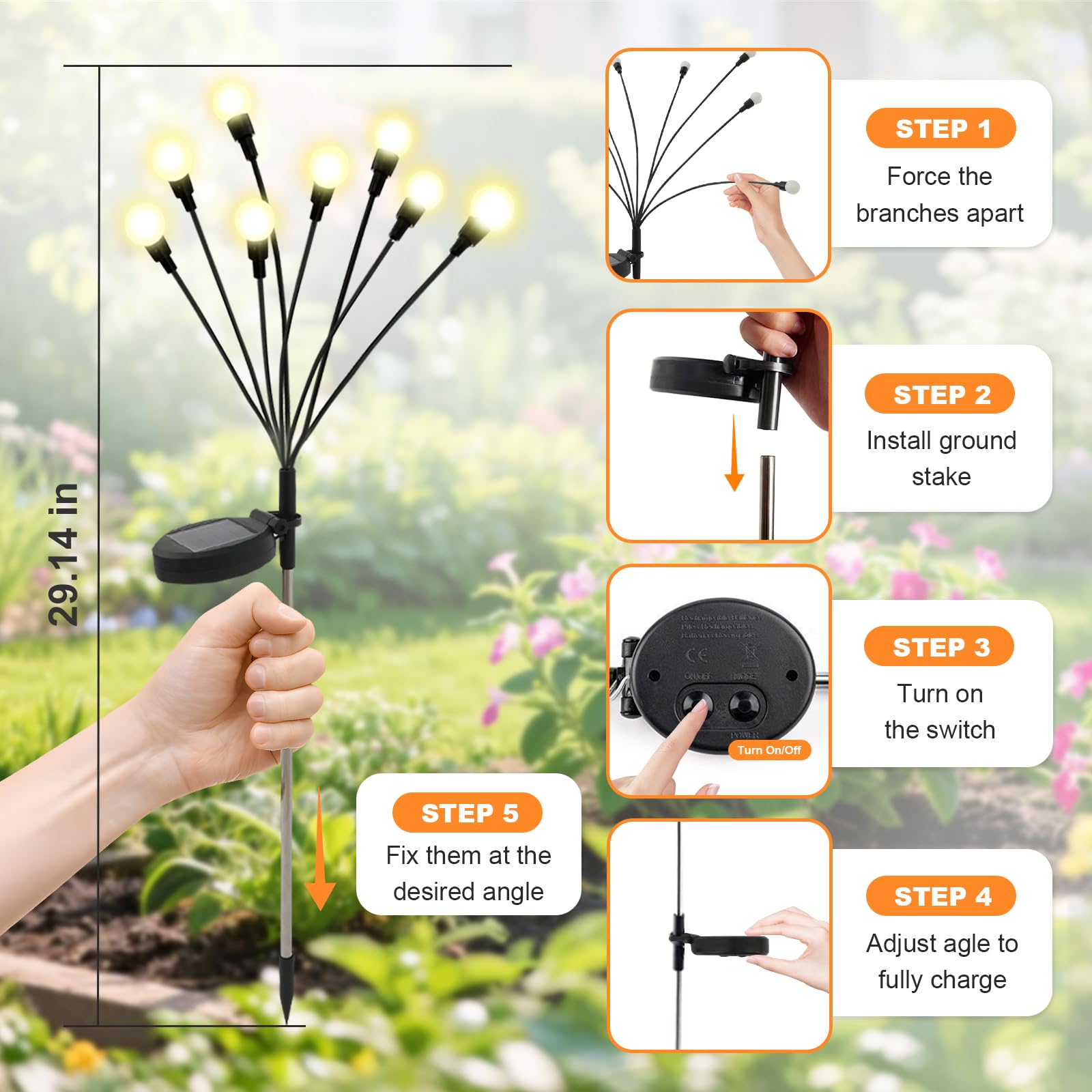 Solar Garden Decorative Lights - Outdoor Lighting Pathway ulasan dan harga