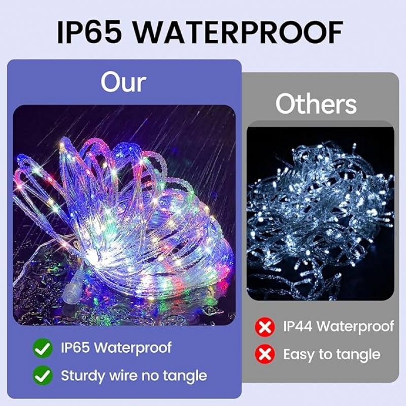 Waterproof Solar LED String Li - Outdoor Lighting Effects ulasan dan harga